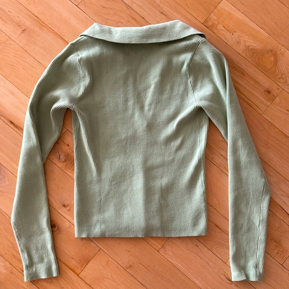 Mint Green Intermix long sleeve shirt - Picture 4 of 4